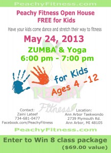 Peachy Fitness now offers kids Zumba and Yoga classes!!!